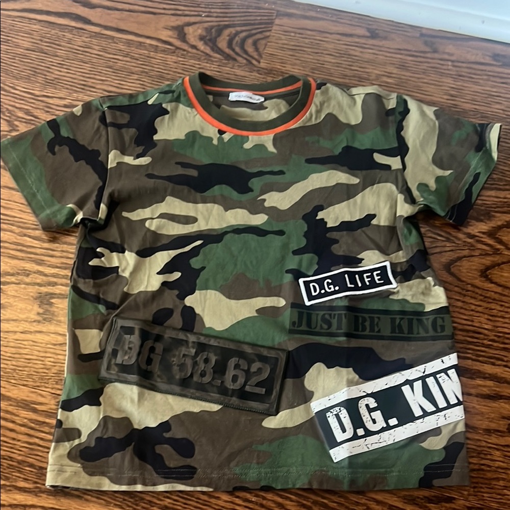 Dolce & Gabbana Camouflage Kids T-Shirt- Sz 6